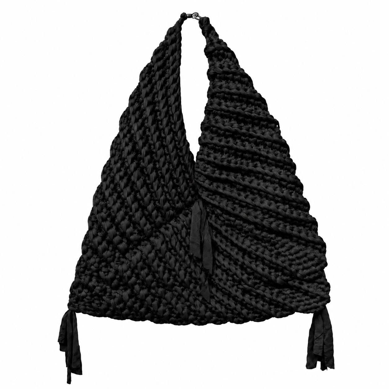 The Coral (Black) - Brun Studio Handmade Crochet Bag