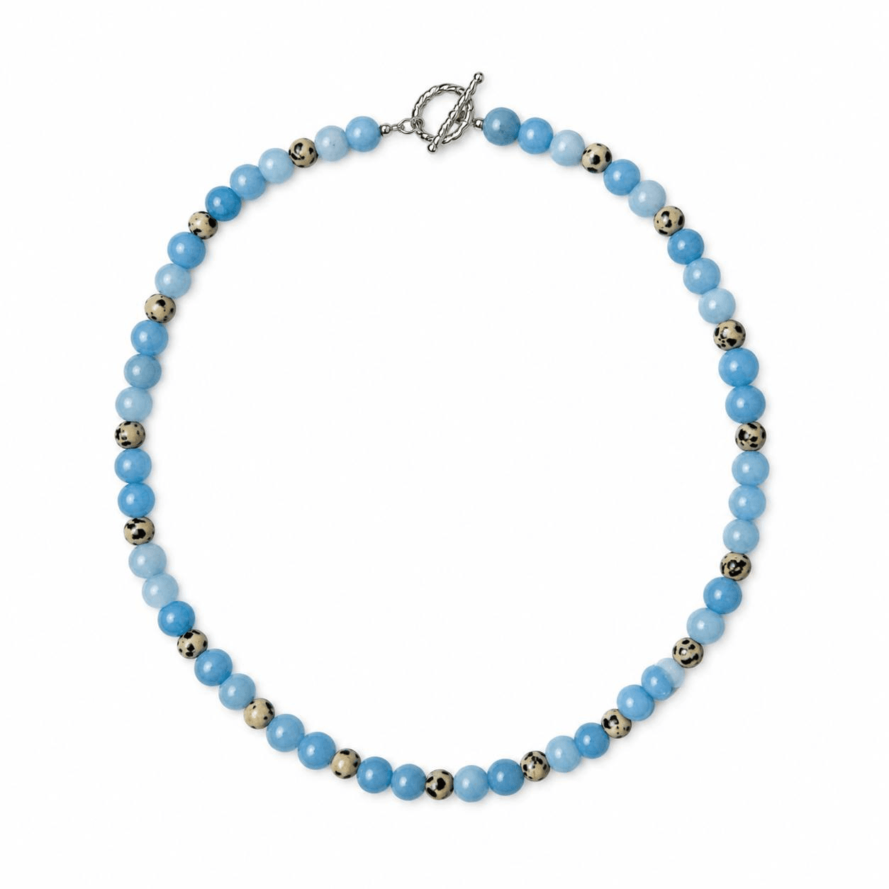 Stone Necklace (Blue&Chameleon) - Brun Studio Handmade Necklace