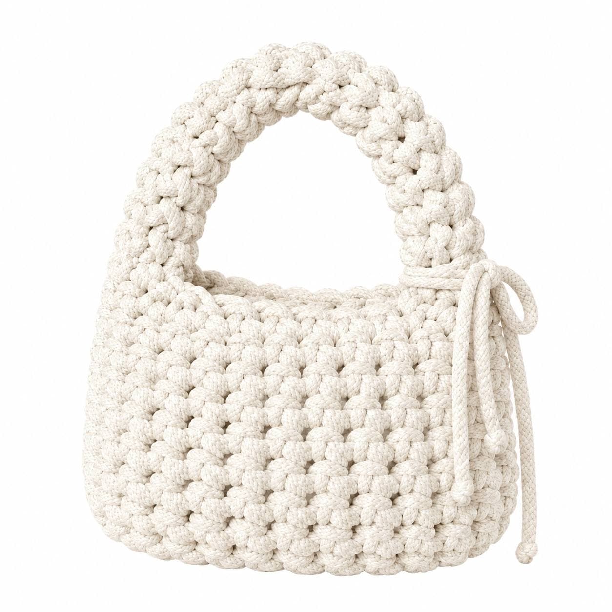 The Pebble - Brun Studio Handmade Crochet Bag