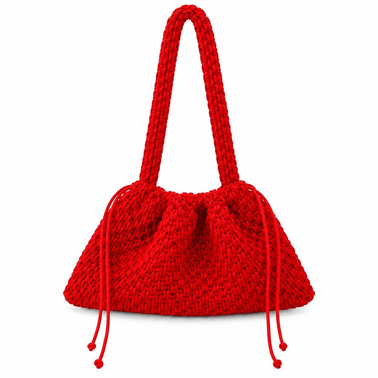 The Onyx (Red) - Brun Studio Handmade Crochet Bag
